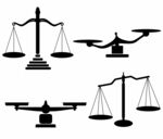 公平秤剪影