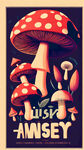 需要一张有蘑菇元素背景直播宣传海报