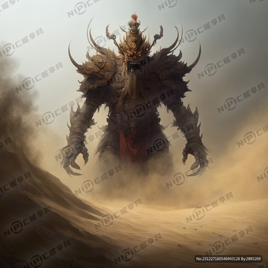 创作沙尘暴大王 怪物