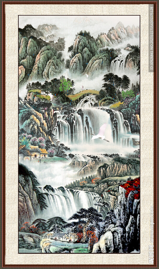 中国画山水画 
