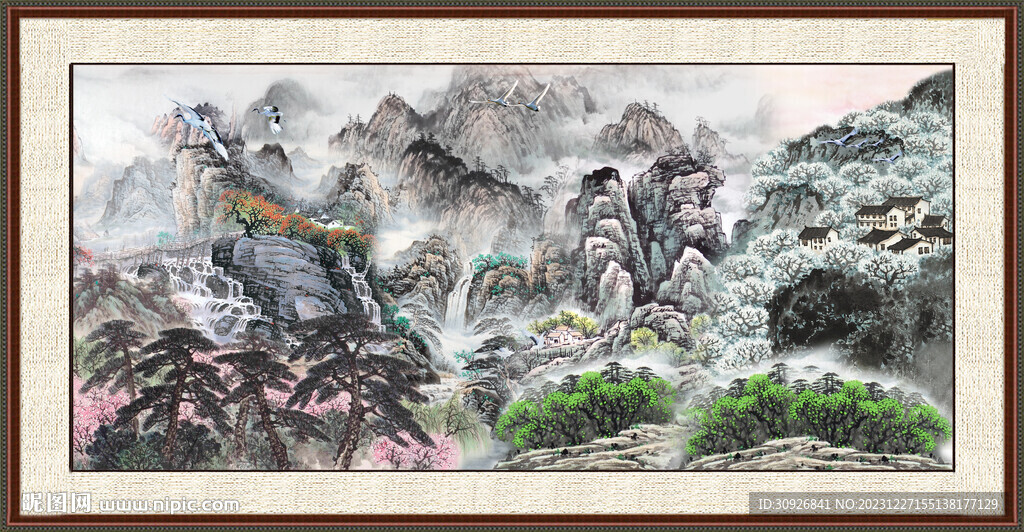 巨幅山水画 
