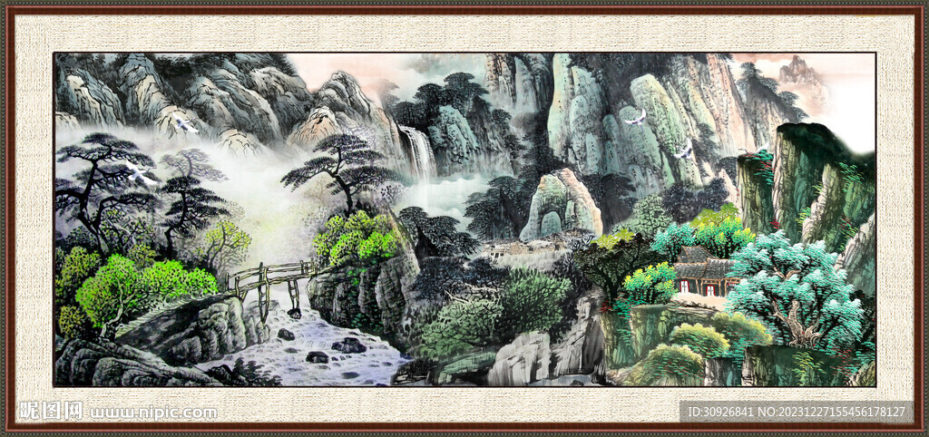 巨幅山水画 