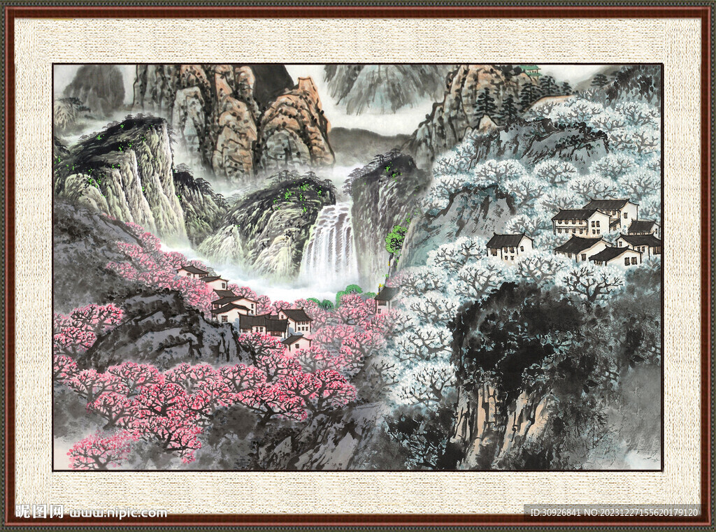 巨幅山水画 