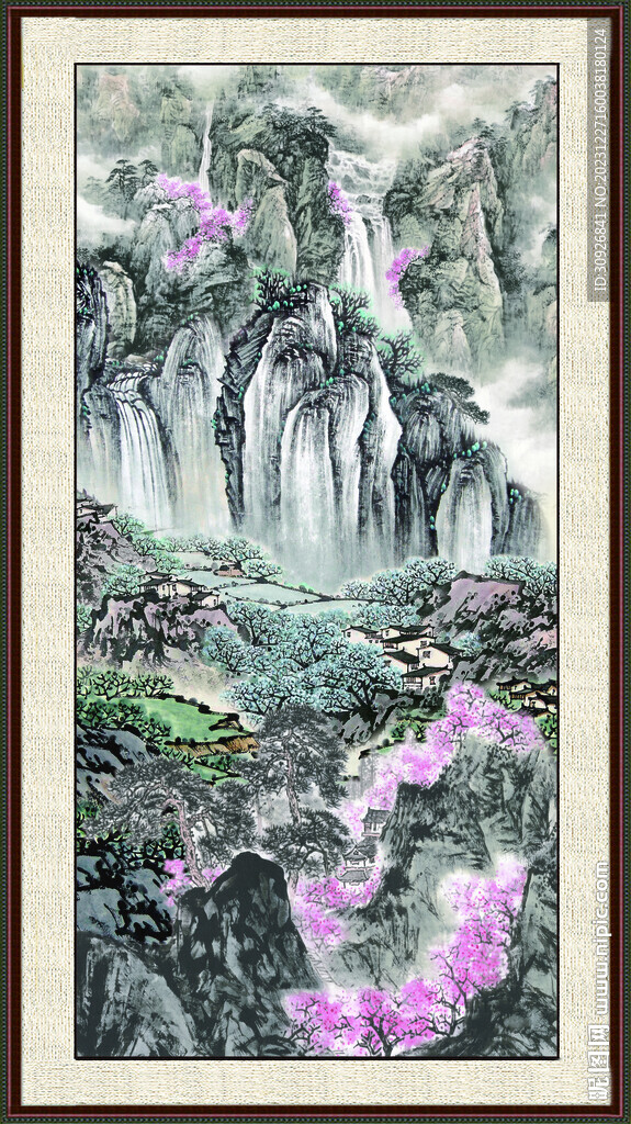 中国画山水画 