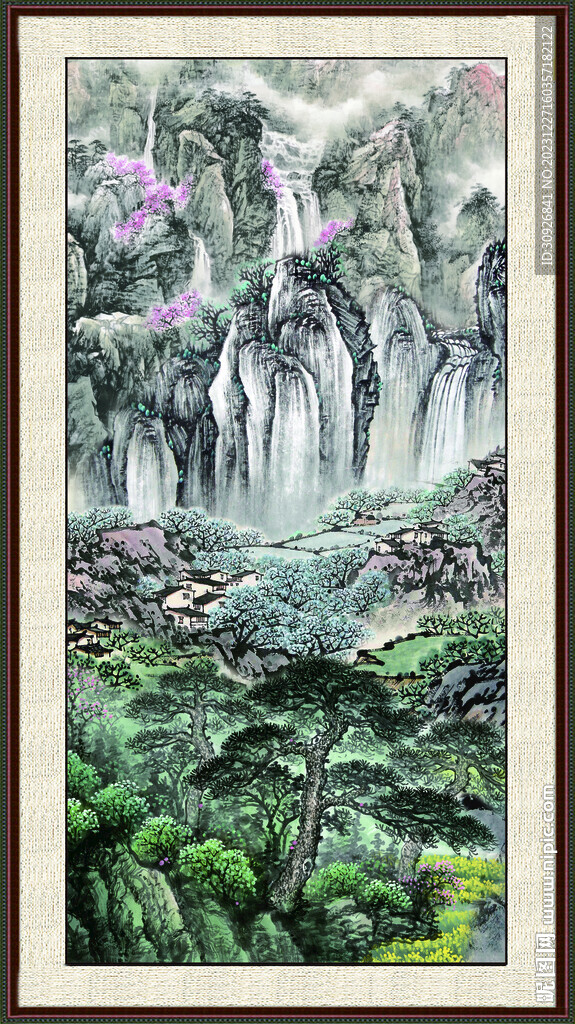 中国画山水画 