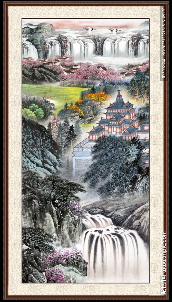 巨幅山水画 