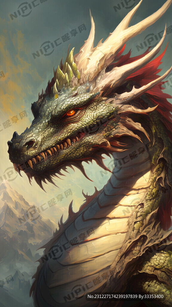 土元素龙年油画