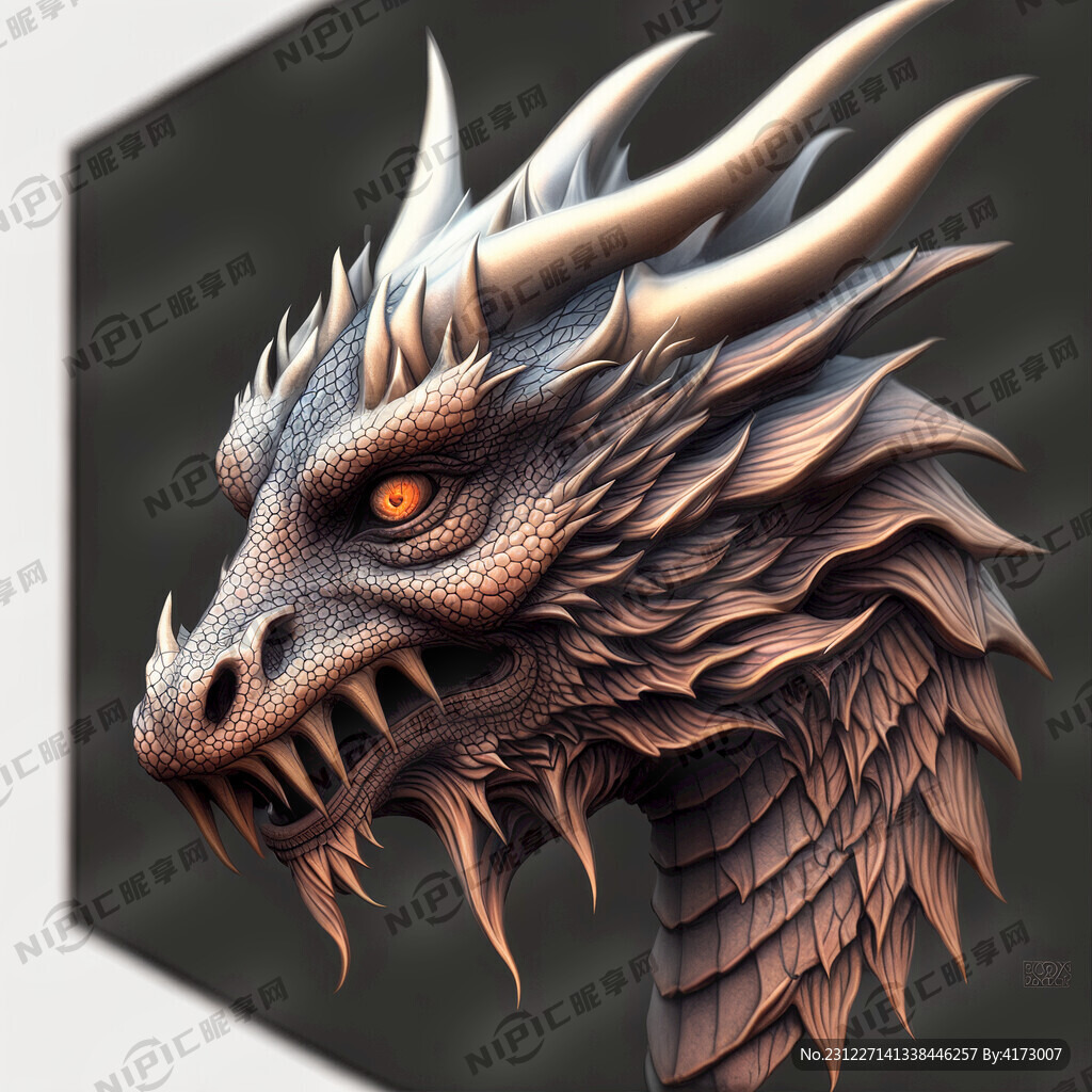 龙头 獅身 龙纹