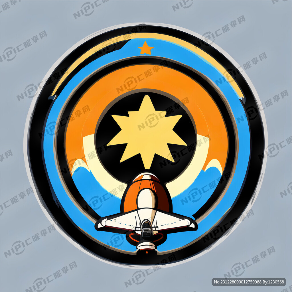 少儿研学活动标志  航天航空类