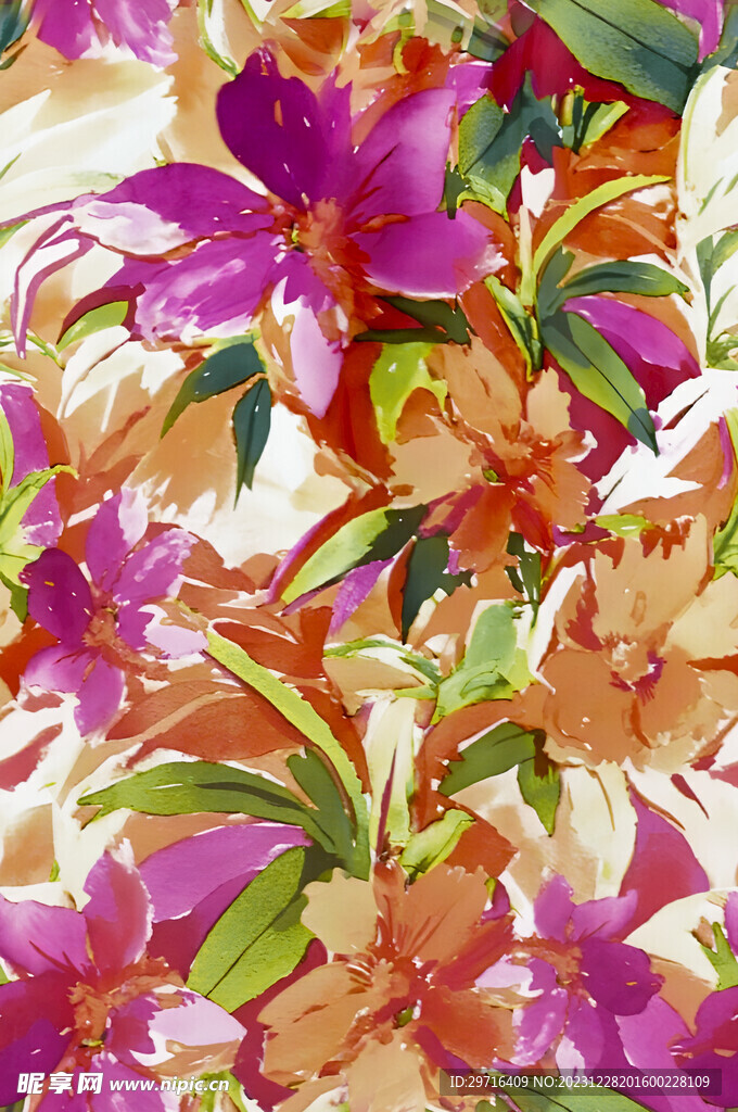 水彩花