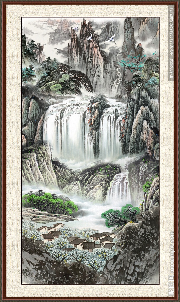 中国画山水画 