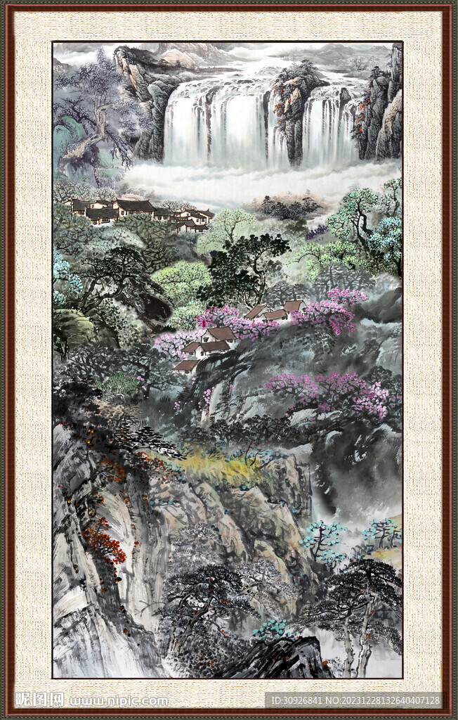 中国画山水画 