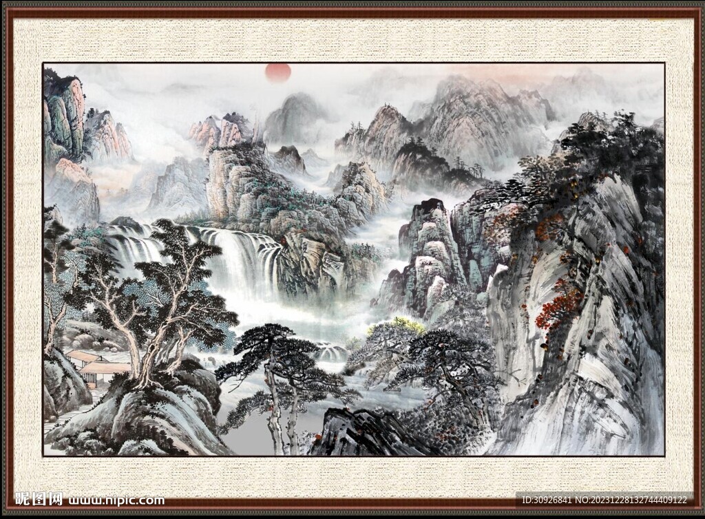 巨幅山水画 