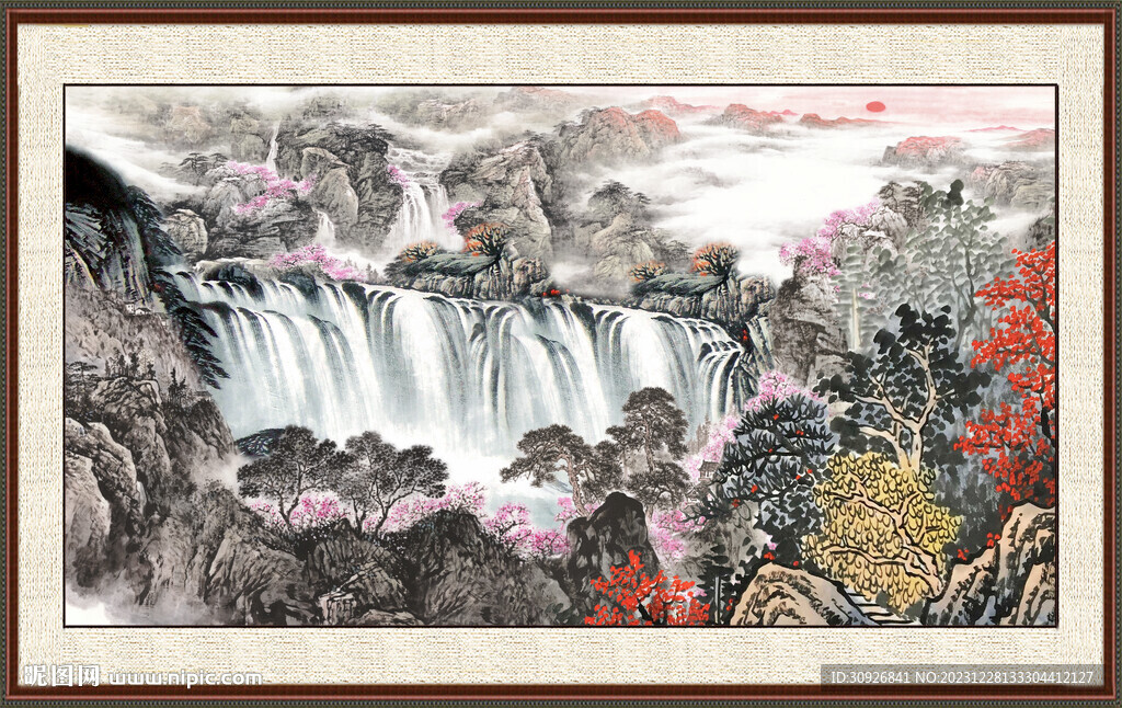 巨幅山水画 