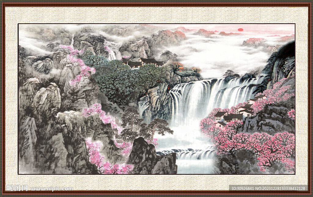 中国画山水画 