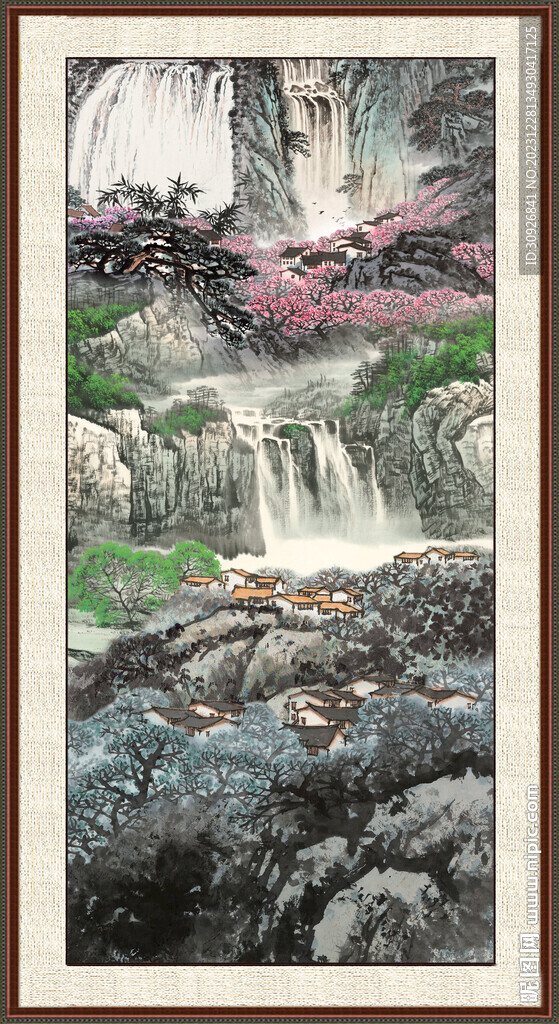 巨幅山水画 