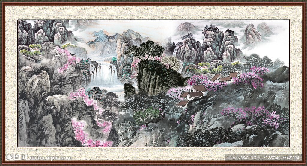 中国画山水画 