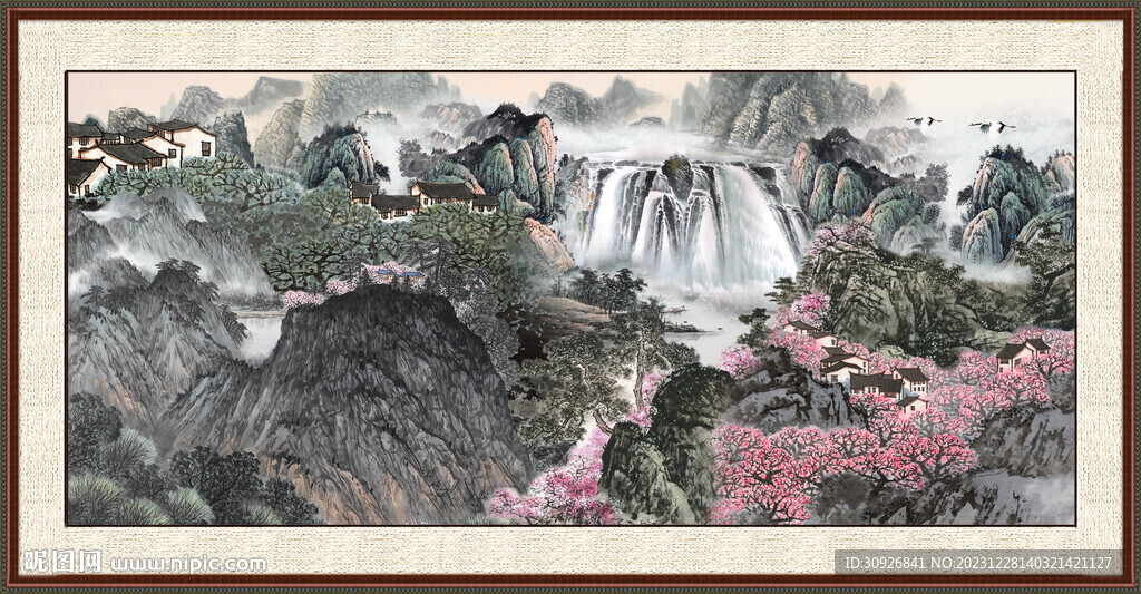 中国画山水画 