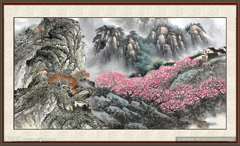 中国画山水画 
