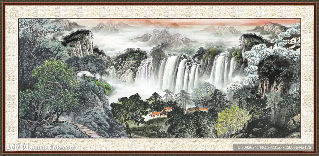新中式山水画 