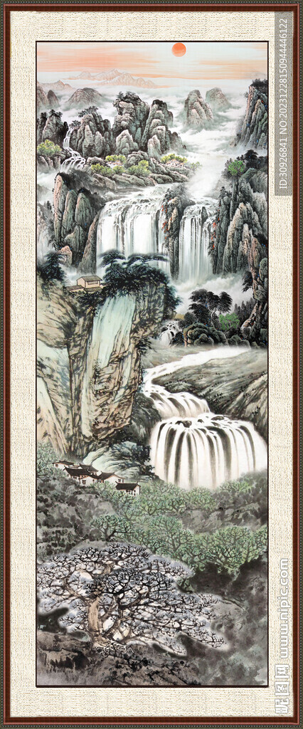 新中式山水画 