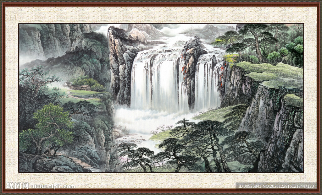 新中式山水画 