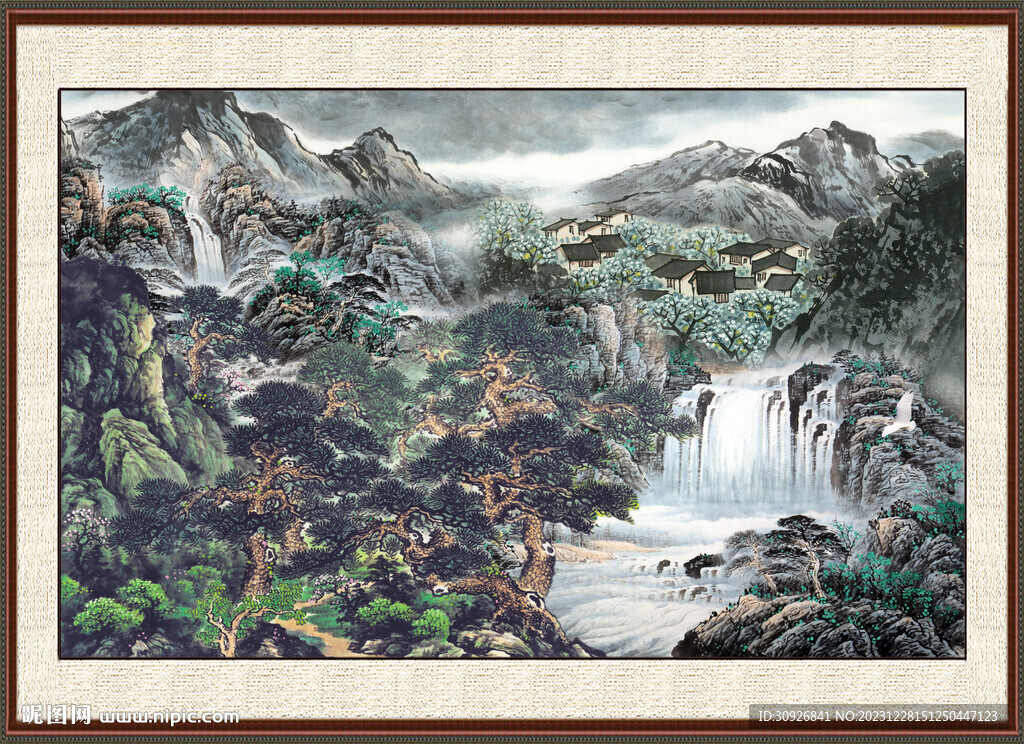 新中式山水画 