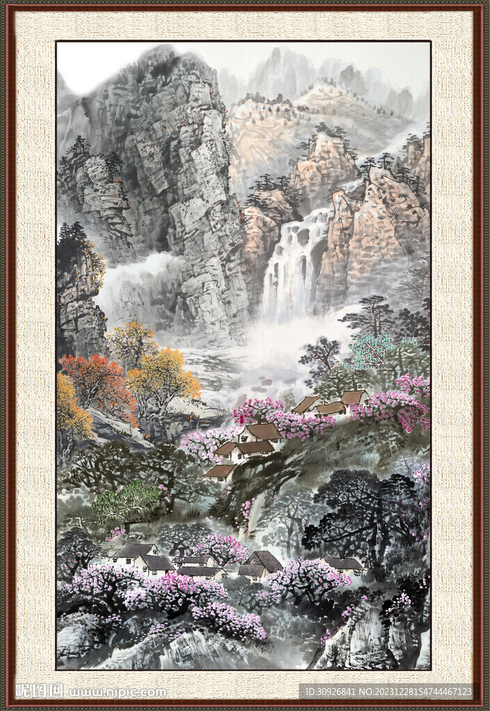 新中式山水画 