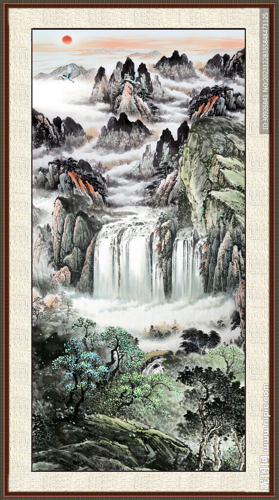 新中式山水画 