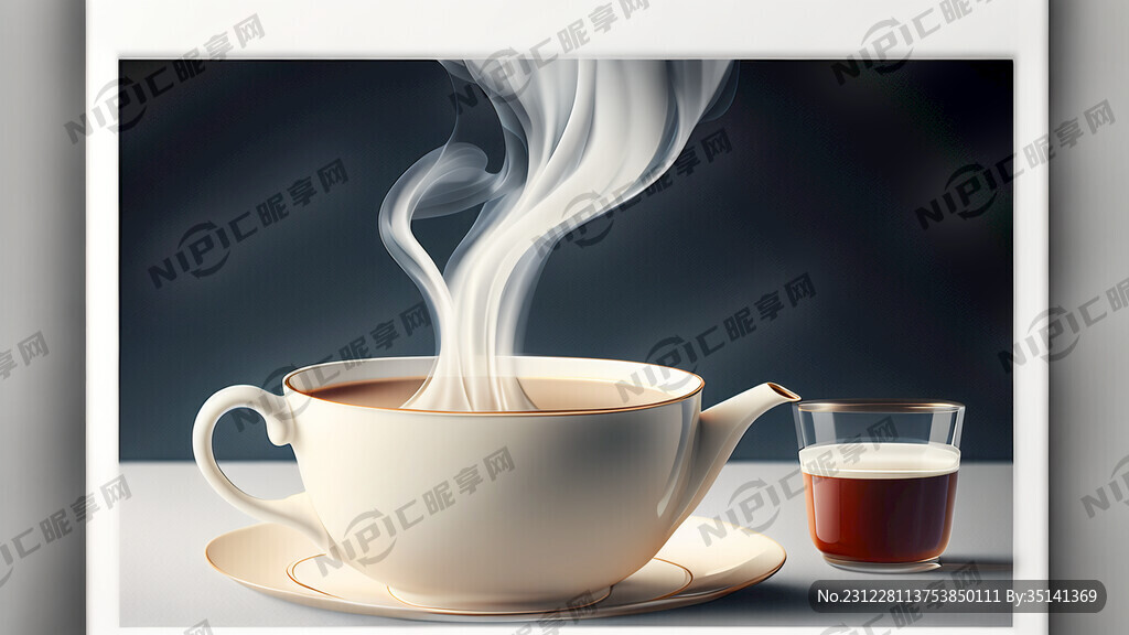有牛奶 茶 炊烟组成的设计海报