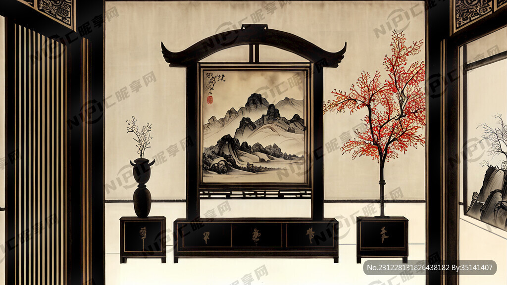 装饰画室内装饰画国画水墨画