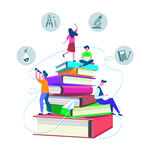教育学习矢量插画