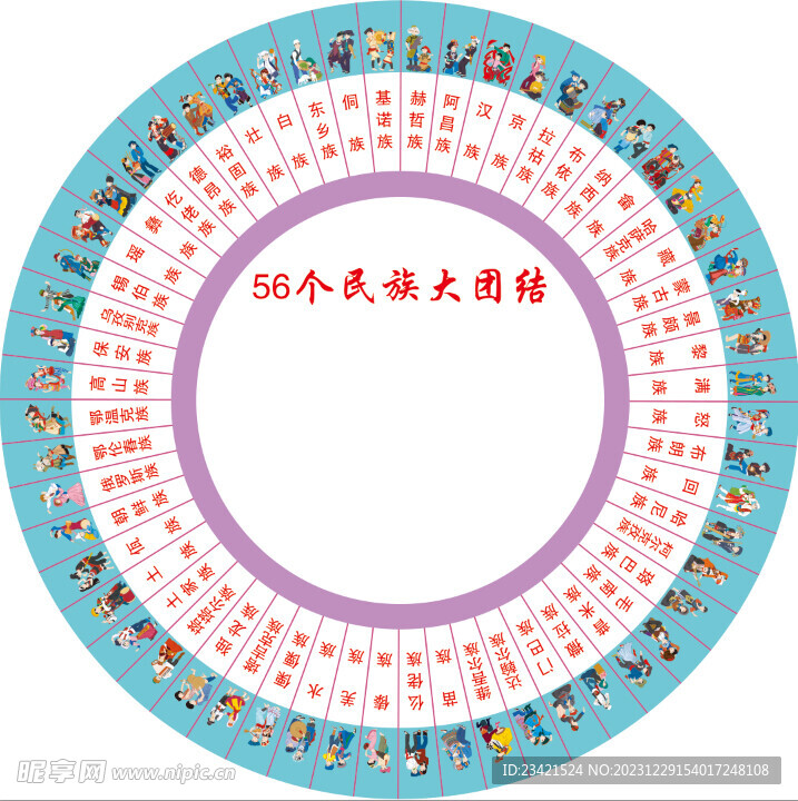 56个民族大团结图片