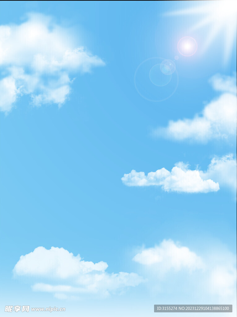 蓝天白云背景