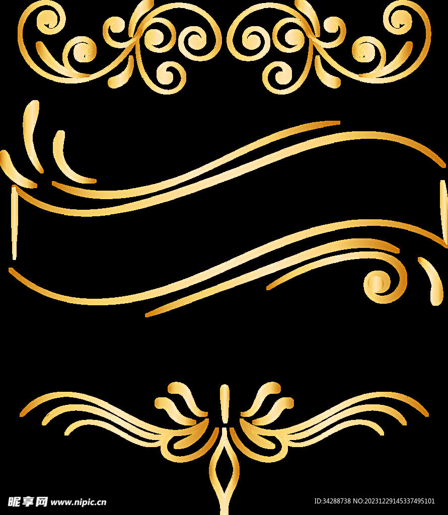 金色花纹