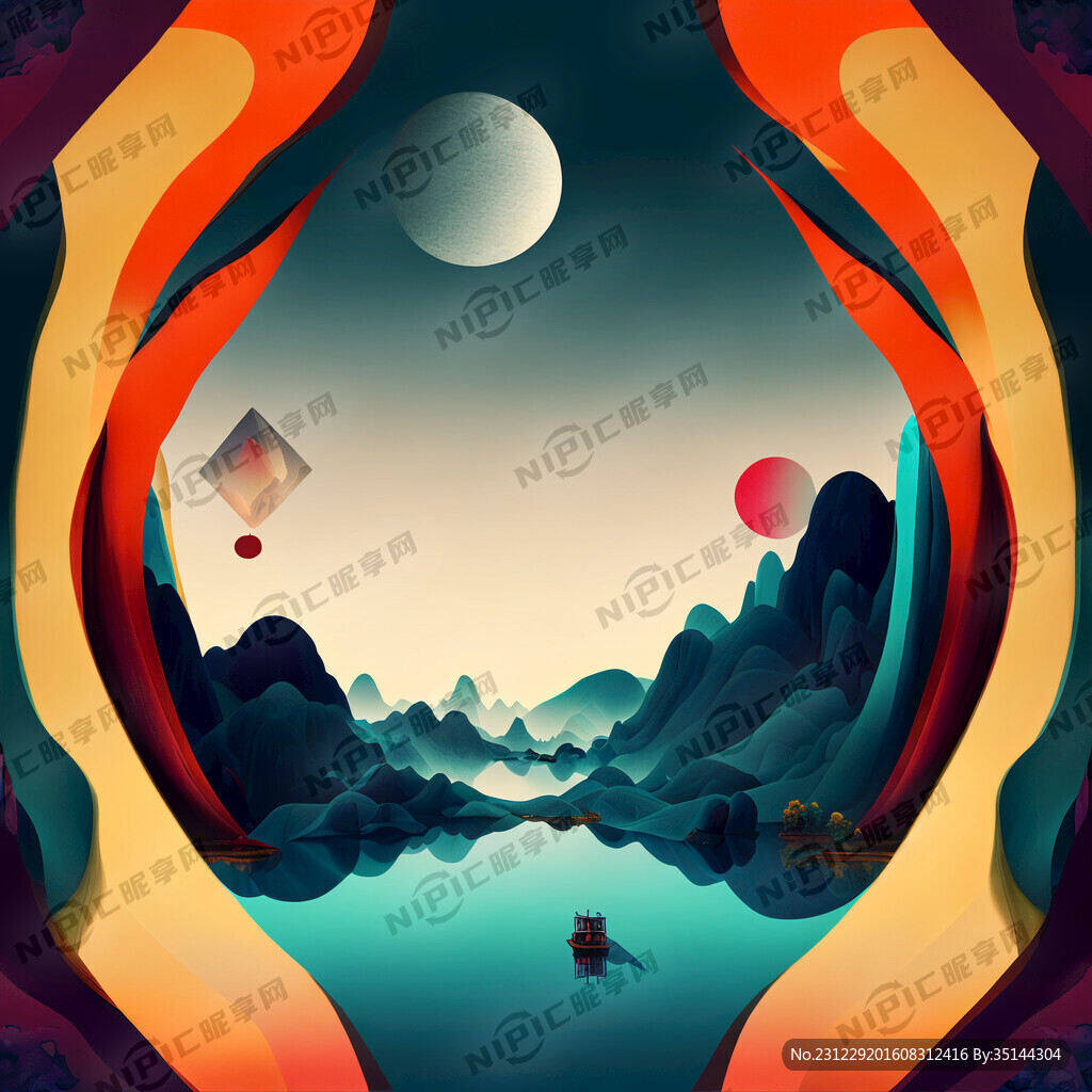 和谐过渡 色相 抽象形态