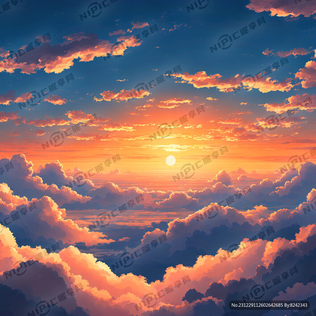 日出东方    天空    