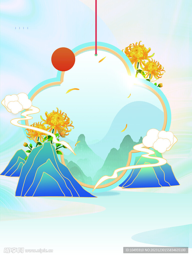 国潮背景 中式国风 传统文化 