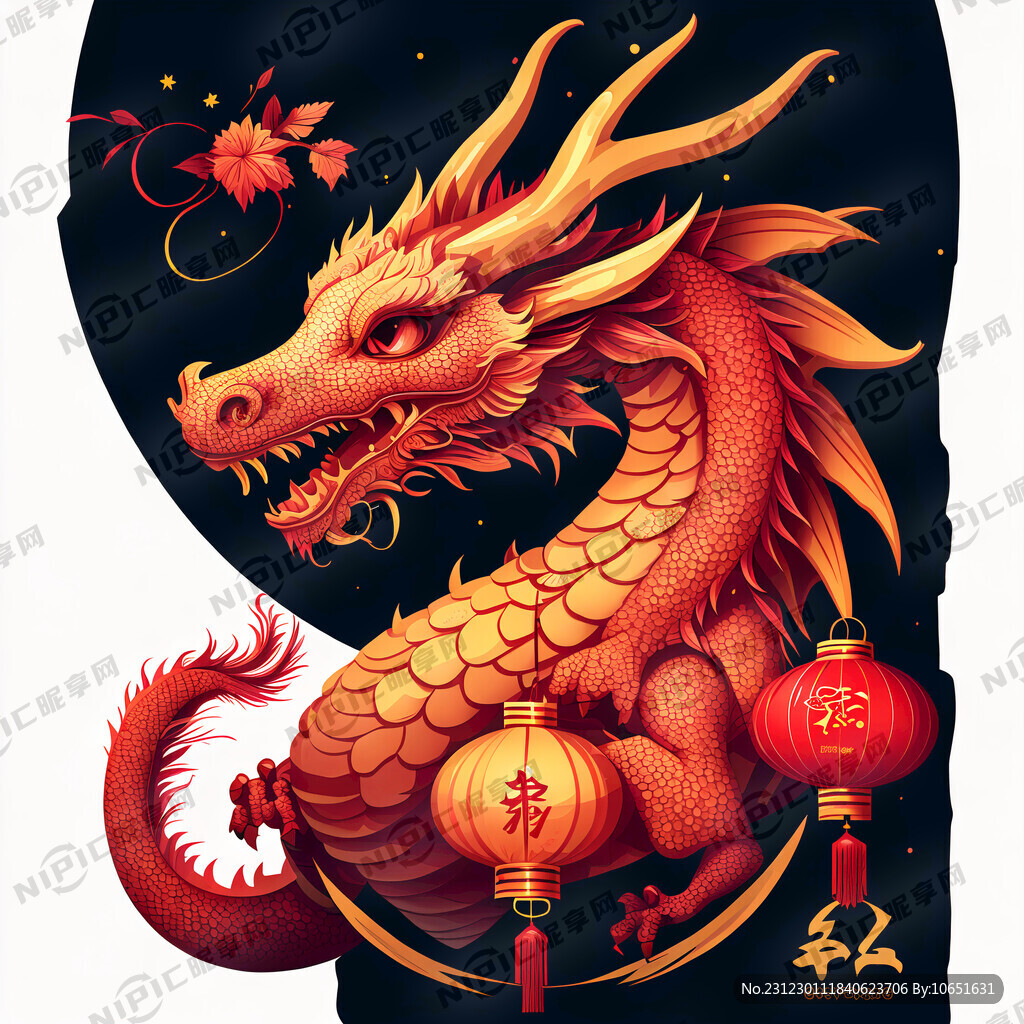 龙年 喜庆 矢量