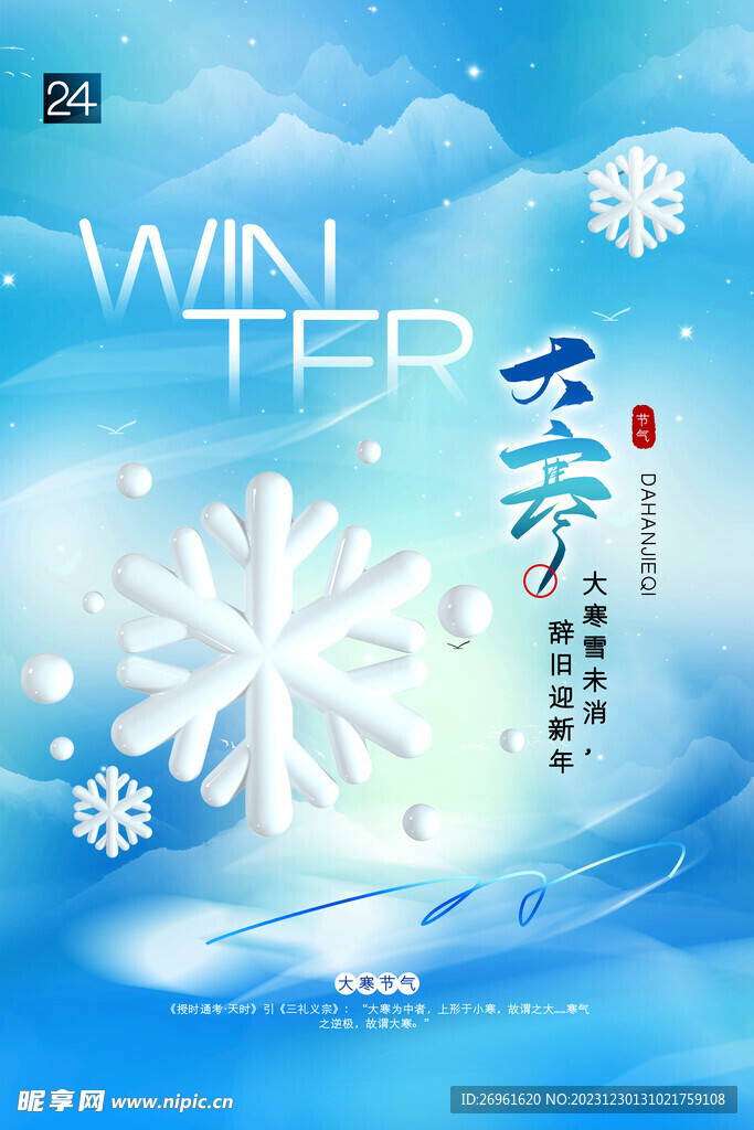 大寒海报 