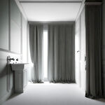 浴室卷帘遮光效果图