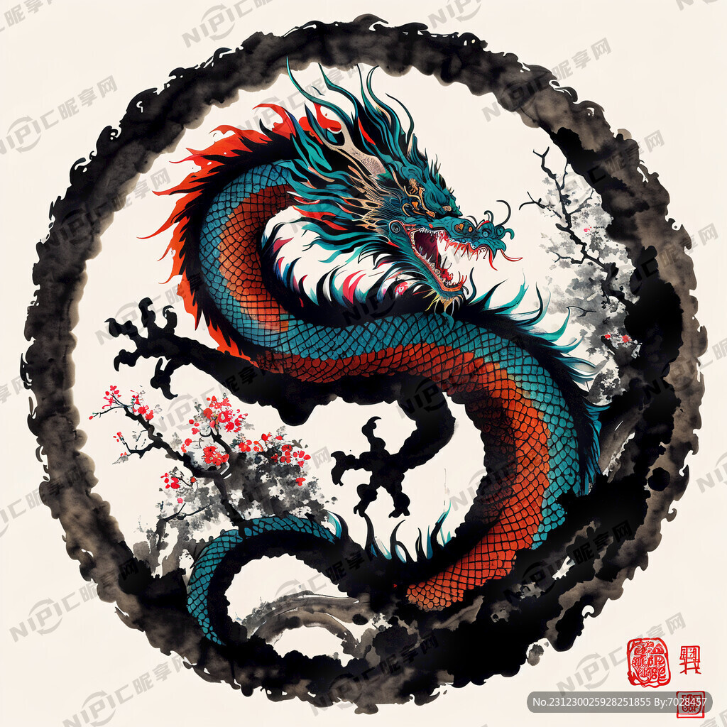 中国龙 盘龙 中国传统龙