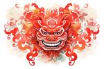 舞狮插画
