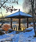 雪后亭子