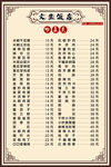 饭店菜单