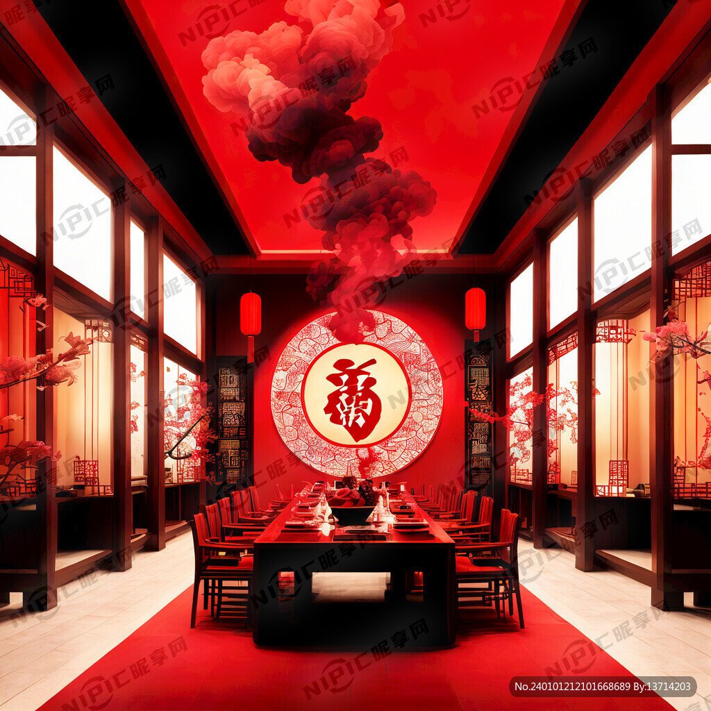 烟酒店拜年图片 红色喜庆背景
