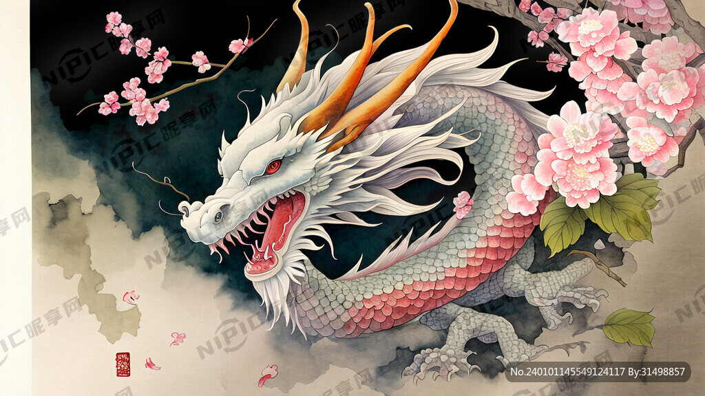 龙行龘龘中国风春节