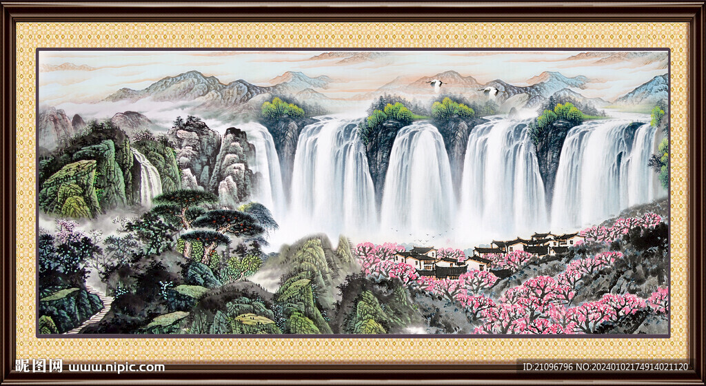 中国画山水画 
