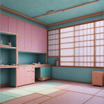日式廚房 要干凈 整潔舒適 色彩柔和 區域劃分明顯 沒有油煙 善用層架柜