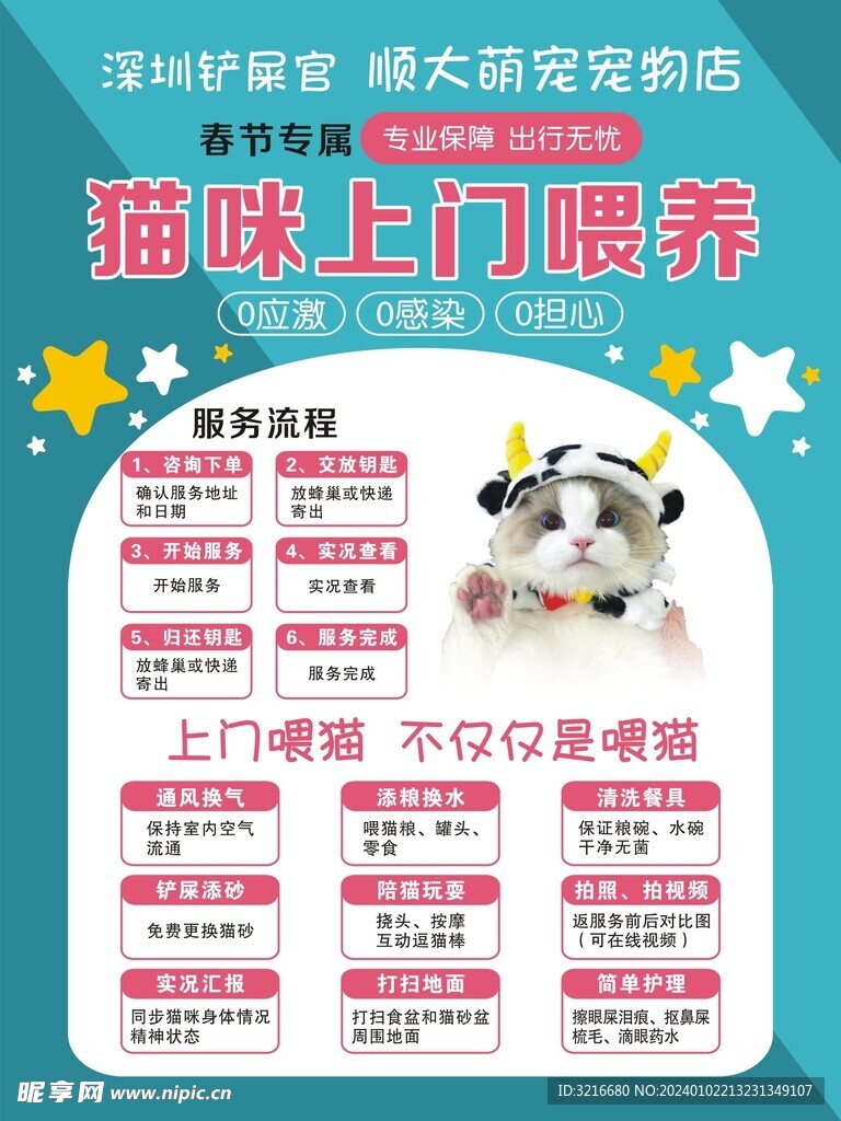 猫咪上门喂养